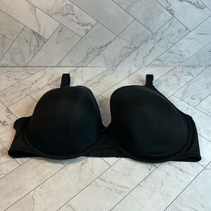 NWT NWOT Cacique Lane Bryant Womans Bra Black T-Shirt UNDERWIRE SIZE 44DDD